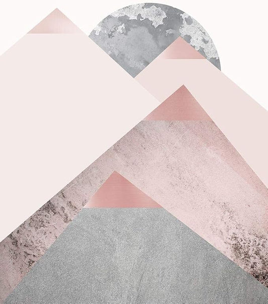 Posterazzi PDXUERC045BSMALL Blush Pink Mountains 2 Photo Print, 18 x 24, Multi