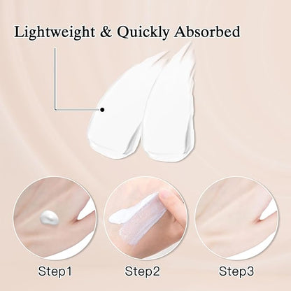 Foundation 4 in 1 - Medium Spectrum with SPF 50+,Multi-Use Liquid Makeup,Color Changing,Hydrating&Concealer&Sun Protection&Primer,Lightweight for Gym,Sports.