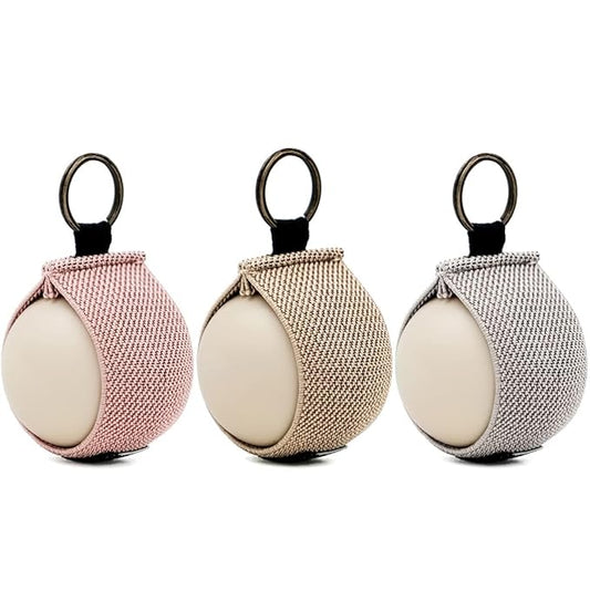 WKieason Lip Balm Holder Sleeve with Keychain Lipstick Sleeve Holder Tight-knit Elastic Holder for Ball Lip Balm Lipstick Holder Keychain