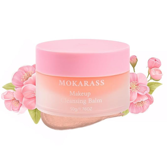 Natural Makeup Cleansing Balm Makeup Melt Balm Infused with Jojoba Seed Oil Grapeseed Oil + Vitamin E -Oil Base Cleanser