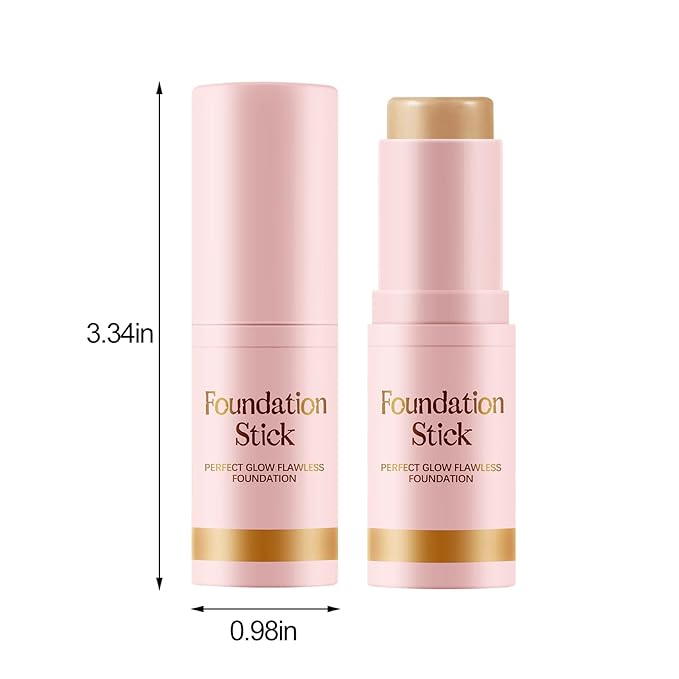 Matte Foundation Stick,Long Wear Multi-Use Face Makeup and Contour Stick for Natural,Lightweight,Waterproof