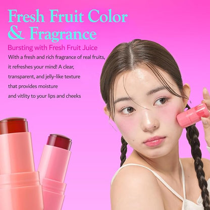 Plush Water Jelly Lip & Cheek Tint – Water Melong, 10g (0.35oz) | Lightweight & Buildable Tint for a Natural, Fresh Glow