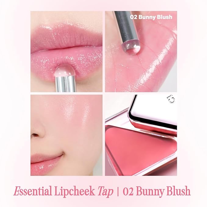 [Bundle] CLIO Essential Lip & Cheek Tap 02 Bunny Flush + Kill Cover Founwear Cushion The Original 23N