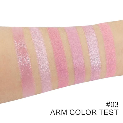 All-in-One Makeup Palette – High Pigment Contour, Blush & Eyeshadow – Matte & Shimmer Finishes – Long-Lasting, Blendable & Lightweight – Professional & Daily Makeup Kit (03#, (Pack of 1))