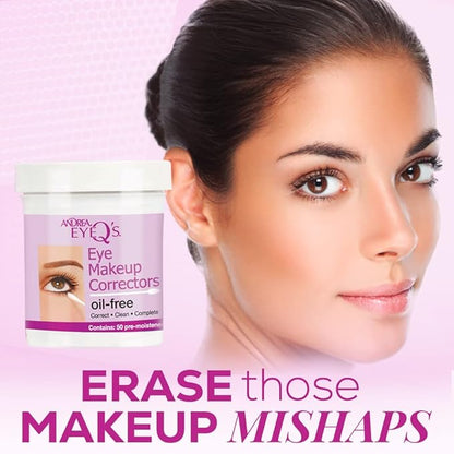Andrea Eyeq's Oil-free Eye Make-up Correctors Pre-moistened Swabs, 50 Count (Pack of 2)