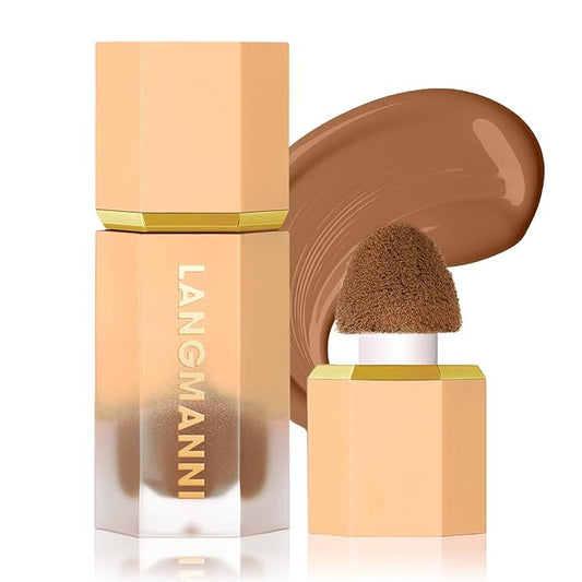 Liquid Contour Stick Makeup - Cream Face Contour Wand with Cushion Applicator, Natural Matte Long Lasting Creamy Bronzer Contour, Lightweight Silky Blendable (#01 LIGHT TO MEDIUM)