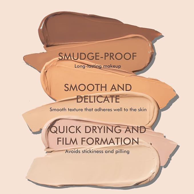 YOUNG VISION Water-Based Liquid Foundation – Full Coverage, Lightweight Makeup for Oily and Combination Skin, Natural Matte Finish, Waterproof and Sweat-Resistant,1.35 fl oz