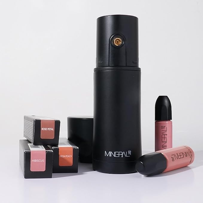 Mineral Air Complexion and Blush Kit | Flawless Mineral Foundation & Blush Application (Espresso)