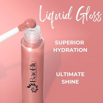 Organic Vegan Lip Gloss, 100% Natural Non-Toxic Moisturizing Ingredients, Poppy
