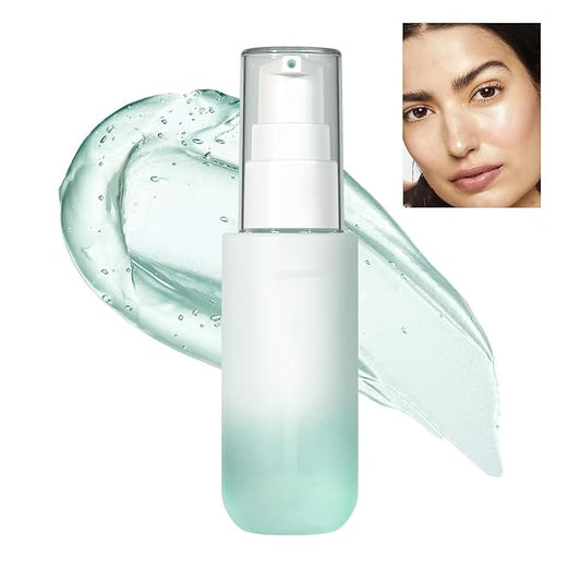 Hydrating Face Primer, Moisturizes Smooth Skin, Long-lasting Moisturizing Foundation Face Primer, Makeup Base Primer, Pores Fine Lines Minimizer with Glycerin, Green