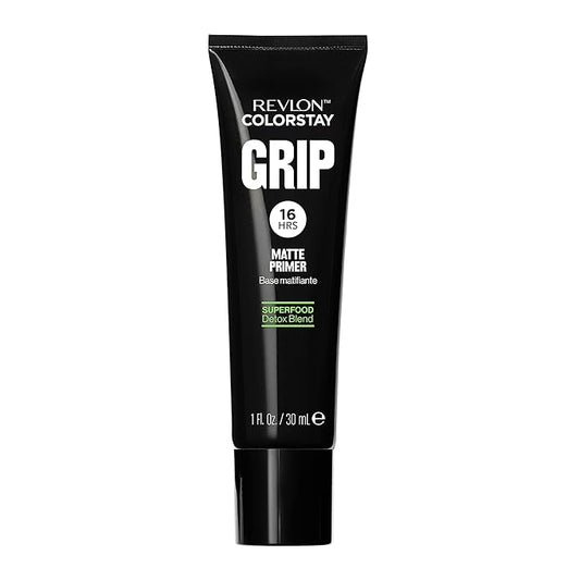 Revlon ColorStay Grip Primer, Mattifying, Blurring & Oil Absorbing Face Makeup, Absorbs Sebum, Blurs Imperfections and Reduces Pore Appearance, 1 Fl Oz