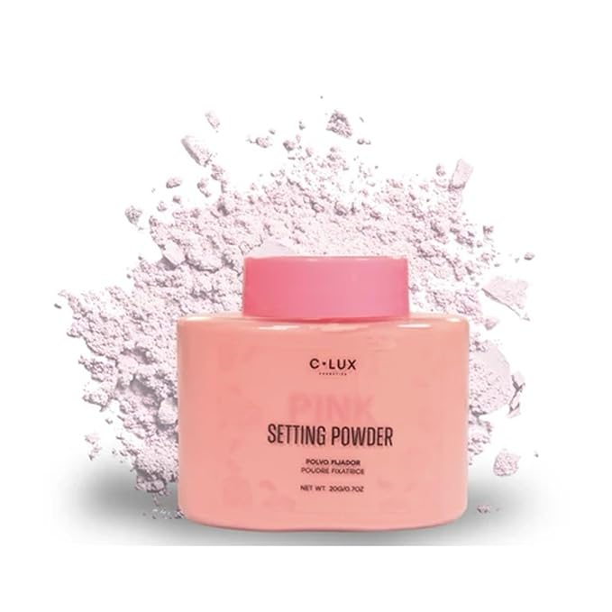 Pink Setting Powder – Brightening & Blurring Loose Powder for a Flawless Matte Finish – Oil Control, No Flashback, Lightweight – 20g / 0.7oz