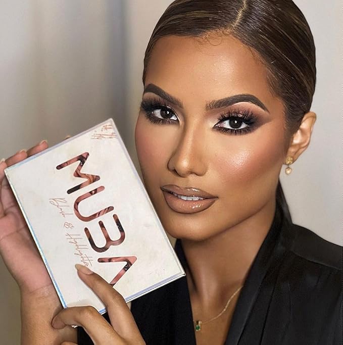 MUBA COSMETICS Universal Blush and Highlighter Palette-Face Makeup Set- 3-Highlighter Powder & 3- Blush Powder Shades- Face Highlighter & Powder Blush Palette - Powder Highlighter