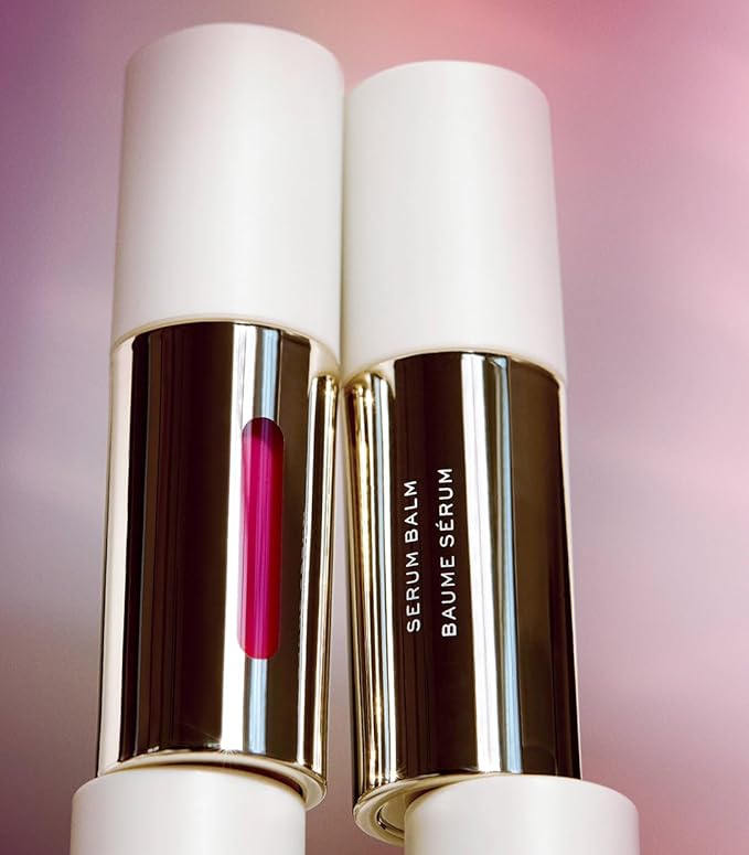 MAKE Beauty Serum Balm Hydrating Lip Oil. Vegan Moisturizing Lip Gloss with Plumping Effect. Lip Treatment Cream for Soft, Smooth, Shiny Lips - Shade, Lilac Layer