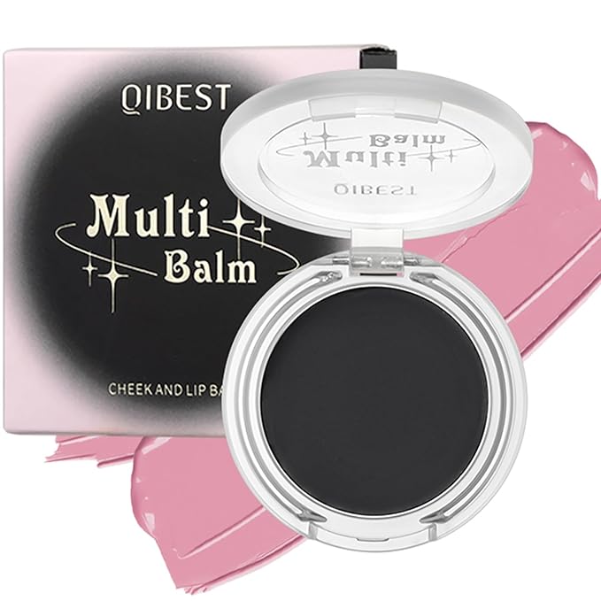 Multi-Use Cosmetics Black Color Changing Black to Pink Blush - Lip and Cheek Balm Tint, Hydrating, Long-lasting, Natural Glow, Multi-Use for All Skin Tones, Beeswax and Mineral Oil Infused