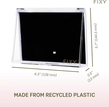 FIXY Small Magnetic Makeup Organizer with Clear Top – Depot, Organize & Declutter Your Makeup–Travel-Friendly Empty Palette for Eyeshadow, Blush & More, Customizable & Portable- 5.7"x4.3"