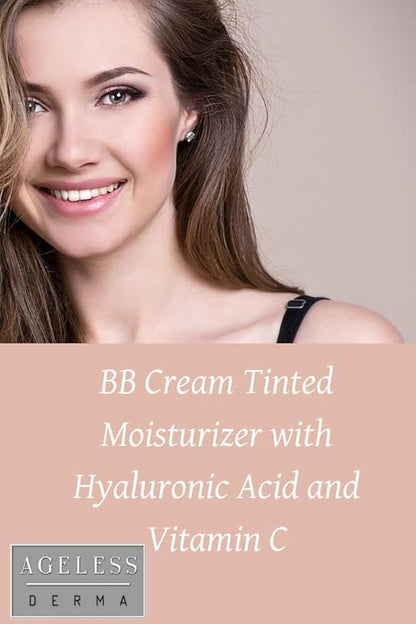 BB Cream Tinted Moisturizer with Hyaluronic Acid and Vitamin C … (Light)