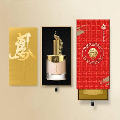 ZEESEA [Palace Identity] Full Coverage Liquid Foundation Nourishing Skin Long-lasting Lightweight Makeup，Chinese Phoenix (W02# Porcelain)