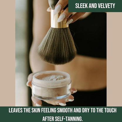 Quick-Dry Powder Kit l Removes Sticky, Tacky Feeling l Hydrates Skin l Includes Powder & Brush l Dermatologically Tested, Vegan-Friendly, Talc-Free l All Skin Types l .5oz