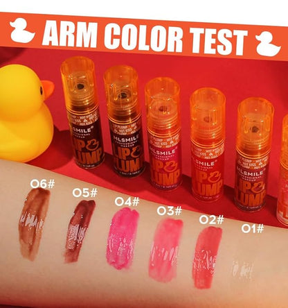 3 Colors Duck Lip Plumper Gloss, Korean Glitter Gloss for Fuller Lips | Hydrating, Non-Sticky Tinted Lip Balm Set (Set A)