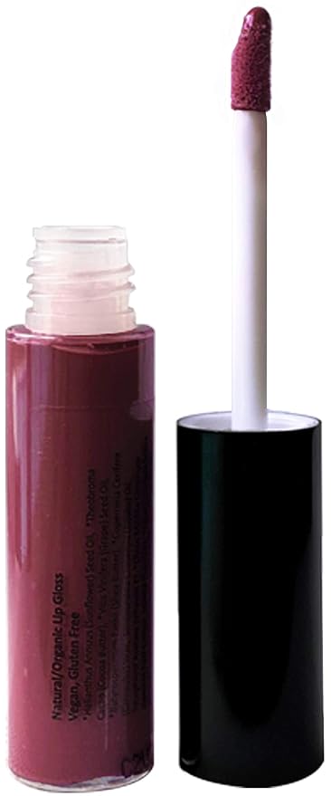 Mom's Secret 100% Natural Lip Gloss, Organic, Vegan, Gluten Free, Cruelty Free, Made in the USA, 0.18 oz. (Wine Not)