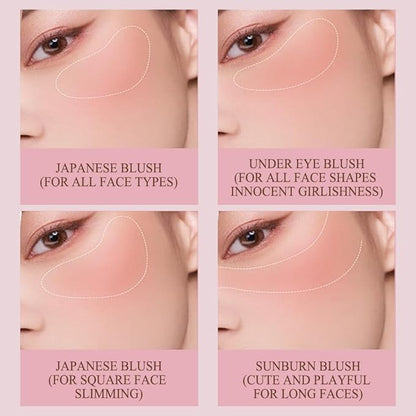 Liquid Contour Stick,Wearing Skin Tint Blush Makeup for Cheeks,Smudge Proof, Natural-Looking, Dewy Finish,Easy to Apply and Create a Natural Flush