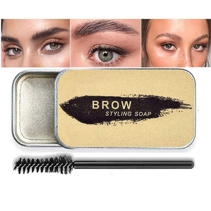 All in One Makeup Kit For Girls12 Colors Matte Shimme Eyeshadow Palette, Buff Beige Foundation Face Primer, Brush, Sponge, Eyebrow Soap Brows Gel, Winged Eyeliner Stamp (SetB)