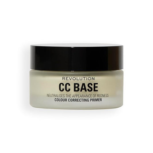 Revolution, Superbase Color Correcting Green Makeup Primer, Hydrating Face Primer, Helps Even Skin Tone, Vegan & Cruelty-Free, 0.84 fl oz
