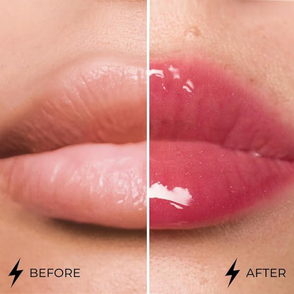 Dazzle Glow Crystal Clear Lip Gloss - Hydrating Lip Gloss - Non Sticky Lip Gloss - Colored Lip Gloss - Lip Gloss Color - Mini Lip Gloss - Moisturizing Lip Gloss - №407 Provocative