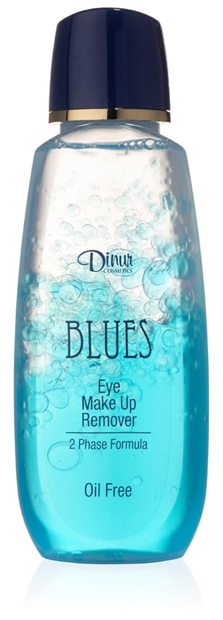 BLUES Eye Make Up Remover Oil Free Gentle Remover for Regular & Waterproof Makeup Rich with Chamomile Vitamin E Feels Fresh Clean and Relaxing 5.7 fl. oz. 170 ml.