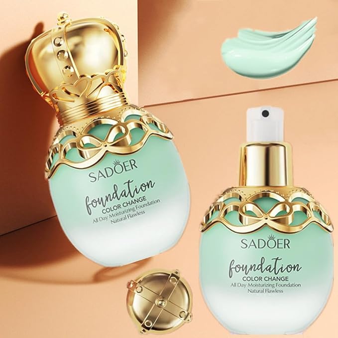 Patrician Color-Changing, Foundation, Long-Lasting High Coverage Lightweight Flawless Finish Makeup for All Skin Types, Ivory Tone, 30ml