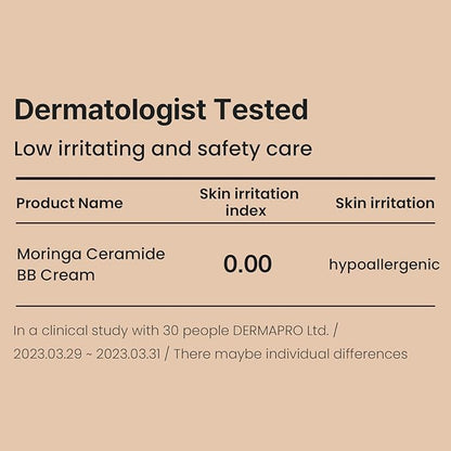 Moringa Ceramide BB Cream SPF 30 PA++ | 19 Fair Beige | 1.87 fl oz / 53g