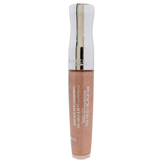 Rimmel Stay Glossy Lip Gloss - Non-Sticky and Lightweight Formula for Lip Color and Shine - 122 All Nighter, .18oz