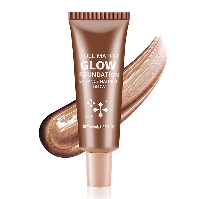 Boobeen Liquid Foundation Makeup, Waterproof Dewy Foundation With Slight Shimmer, Illuminator Highlighter, Luminous Silk Foundation To Enhance Skin Natural Glow