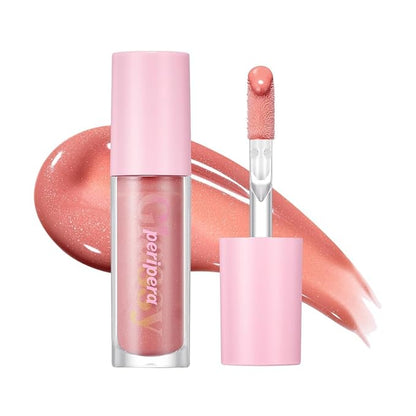 Peripera Ink Glasting Lip Gloss, Non-Sticky, Gloss Shine, 4XL Wand for Easy Application, Korean Lip Gloss, Fuller Looking Lips, Buttery Soft, Long Lasting Lip (007 SO WHAT)