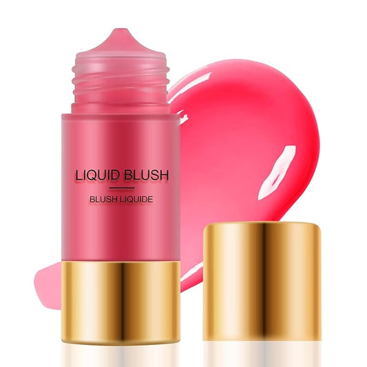Boobeen Liquid Blush Stick for Cheeks Velvet Cream Blush Makeup, Blendable Blush Color, Matte Soft Creamy Face, Lightweight Natural Dewy Finish