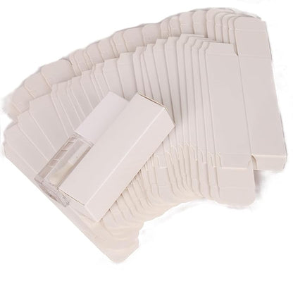 25pcs 25 * 25 * 86mm Craft paper box for lip gloss 350gms lipstick packing box for lipgloss tubes(pink paper box 25pcs) (White)