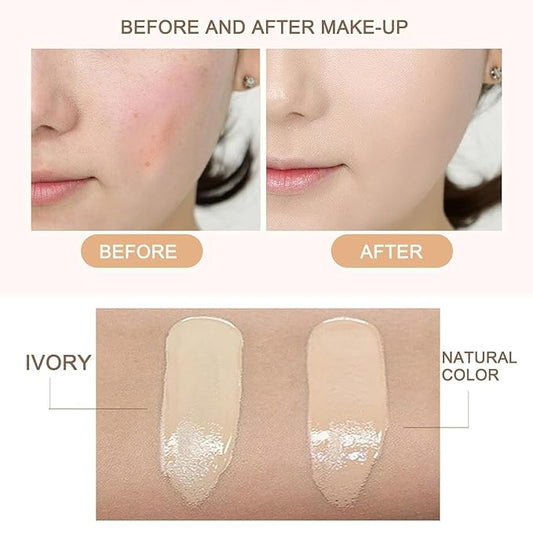 EdmEr Beauty Cream, Beauty Linasi Clear Cover Beauty Cream, Air Cushion Cc Cream, Moisturizing Concealer, Makeup Long Lasting, B-Natural