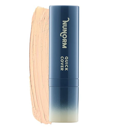 Quick Cover Stick | Lightweight Foundation + Concealer For Men's Skin | Face + Body | 17 Shades | Instantly Covers Blemishes | Natural Matte Finish | Cruelty-Free + Vegan | Portable (Oak)
