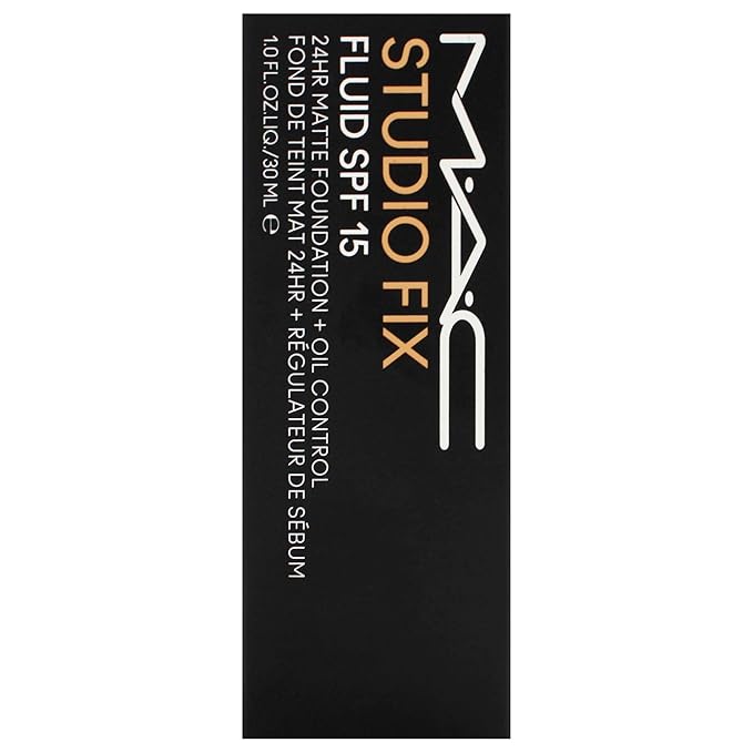Studio Fix Fluid SPF 15 24Hr Matte Foundation Plus Oil Control - NC37 by MAC for Women - 1 oz Foundation