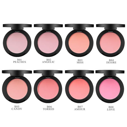LAMUSELAND 8 Colors Soft Velvet Blush Matt Lasting Blusher (B06 TORRID)