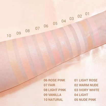 Kaely 2Pcs under Eye Brightener, Conceal Brighten Dark Circles, Color Correcting Pot Concealer for Dark Circles, corrector de ojeras, Waterproof, Vegan Makeup & Cruelty-Free, 09 Vanilla Shimmer