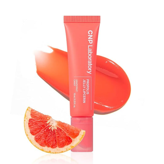 CNP Propolis Jelly Tinted Lipcerin - Grapefruit Candy, Hydrating Lip Gloss with Manuka Honey & Hyaluronic Acid, Gifts for Women, Korean Skin Care, 0.3 fl.oz.