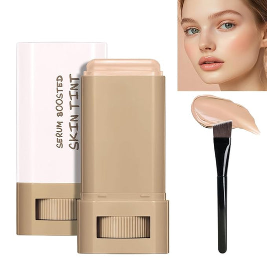 Balm Foundation Makeup, Moisturizing Serum Contour Stick, Natural Finish Makeup Even Skin Tone (04, 1 PCS)