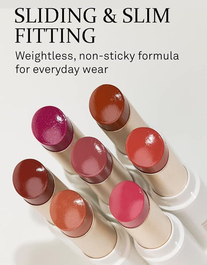 HINCE Mood Enhancer Lip Glow, Moisturizing Lip Balm with Shea Butter & Sweet Almond, Non-Sticky and Long-lasting Tinted Lip Tint with Buttery Balm Texture for Neutral Color 0.2oz. (1, LET ME DEW, 06)