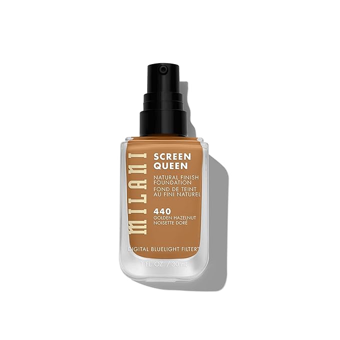 Milani Screen Queen Liquid Foundation Makeup - Cruelty Free Foundation With Digital Bluelight Filter Technology (Golden Hazelnut)