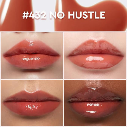 HERA Sensual Nude Lip Gloss #432 NO HUSTLE | Volumizing Sheer & Glossy Finish, Non-sticky, Moisturizing and Hydrating, Korean Makeup, 0.17 oz. (5g)