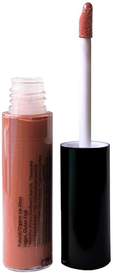 Mom's Secret 100% Natural Lip Gloss, Organic, Vegan, Gluten Free, Cruelty Free, Made in the USA, 0.18 oz. (Nude With Attitude)