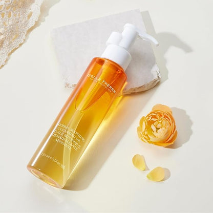 GELLÉ FRÈRES Facial Cleansing Oil, Makeup Remover, Residue Free & Gentle, for Pores, for All Skin Types, 5.2 fl oz