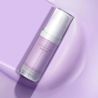 AMIIR Poreless Primer for Face Before Makeup - Smooth Brighten Moisturize Face Primer, Neutralize Tones, Color Correcting Primer, Pore Filler Make Up Primer for Face, Matte Blurring Primer, Purple